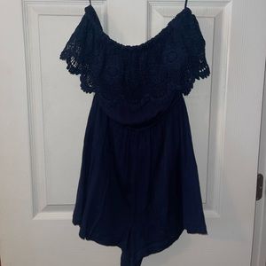 Navy Romper